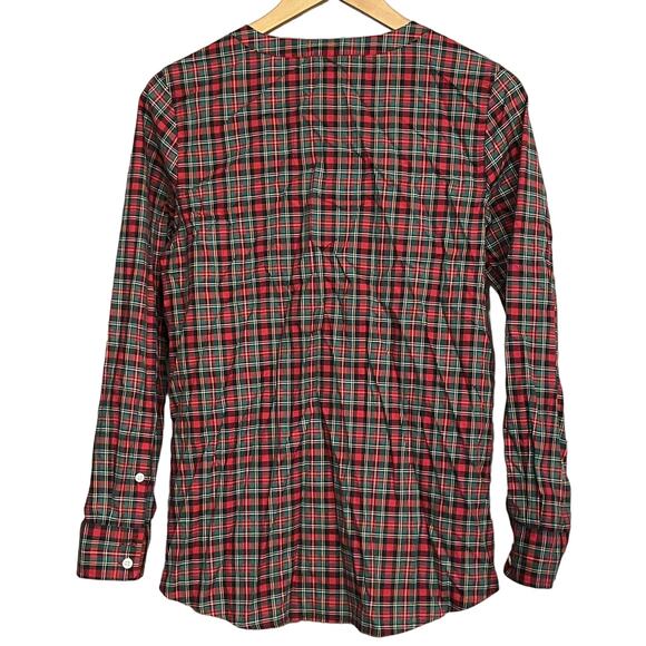 Vineyard Vines Top Tartan Plaid Popover With Cashmere Tunic Womens Sz 4 - Picture 2 of 7